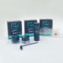 Kit Completo para Cejas Perfectas Fit We- Betún y Sello 3 en 1  negro de Larga Duración