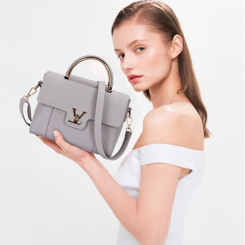 Bolso de Hombro de Lujo en Cuero Sintético para Mujer, Elegancia y Estilo