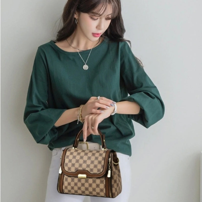 Bolso Bandolera Elegante para Mujer en Cuero PU con Cadena y Diseño Moderno