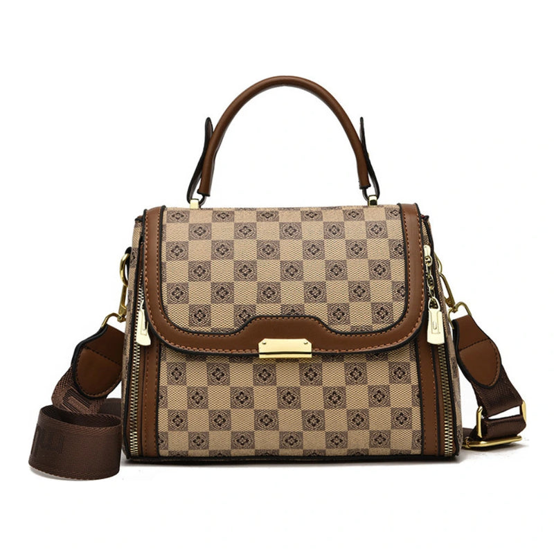 Bolso Bandolera Elegante para Mujer en Cuero PU con Cadena y Diseño Moderno