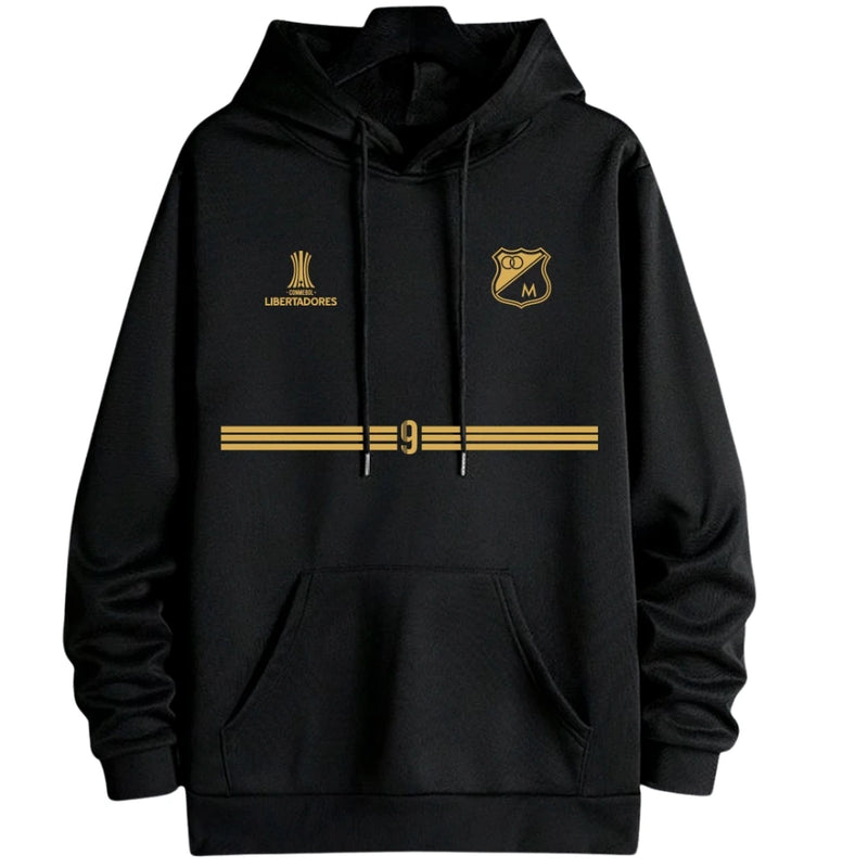 Buzo Unisex Millonarios con Logos Bordados en Polialgodón