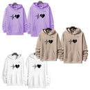 Combo X2 Buzos Corazón Eléctrico para Parejas en Polialgodón