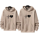 Combo X2 Buzos Corazón Eléctrico para Parejas en Polialgodón