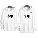 Combo X2 Buzos Corazón Eléctrico para Parejas en Polialgodón