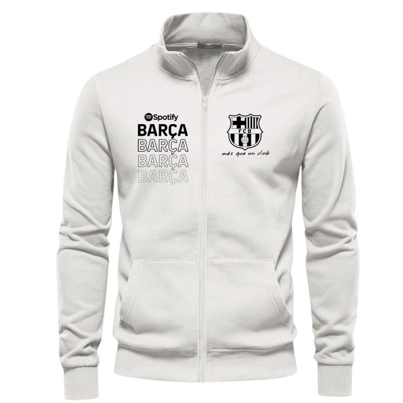 Buzo Unisex Cuello Alto Barcelona en Polialgodón Estampado