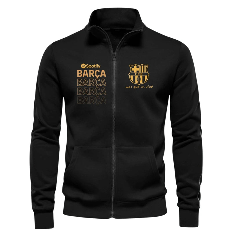 Buzo Unisex Cuello Alto Barcelona en Polialgodón Estampado