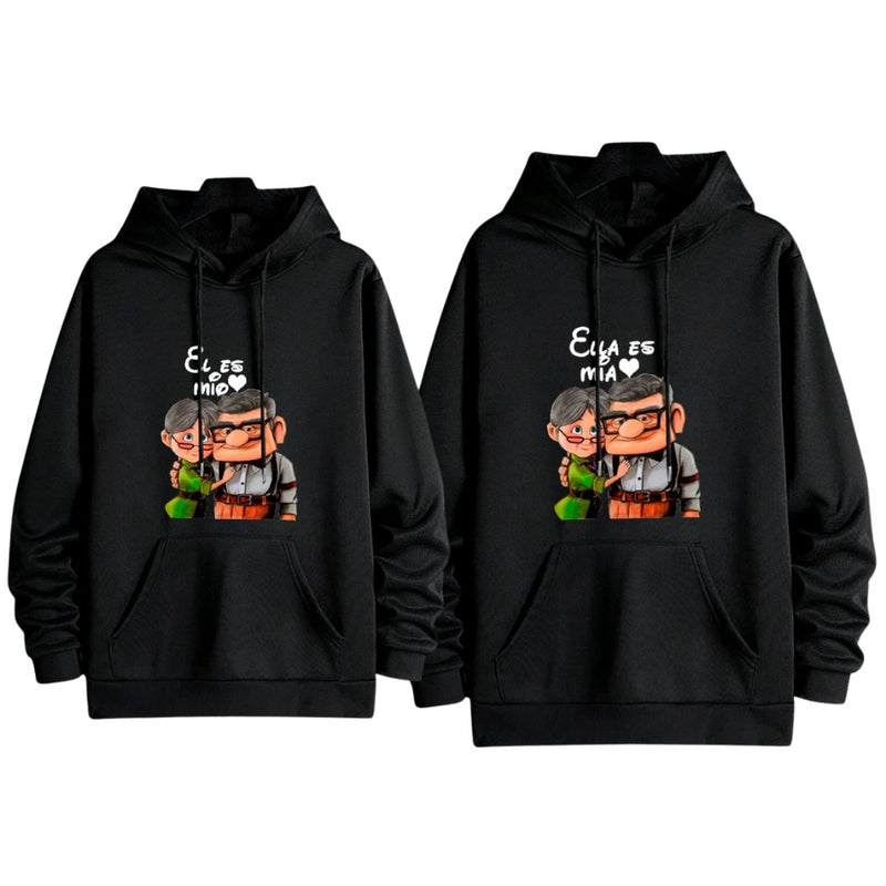 Buzos de Pareja Carl y Ellie en Polialgodón - Pack de 2