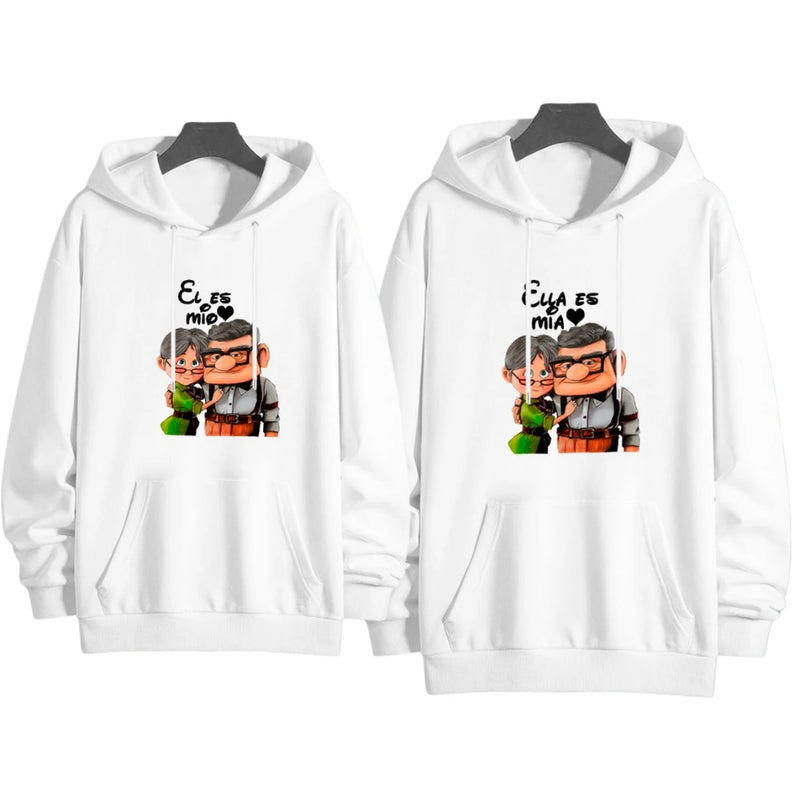 Buzos de Pareja Carl y Ellie en Polialgodón - Pack de 2