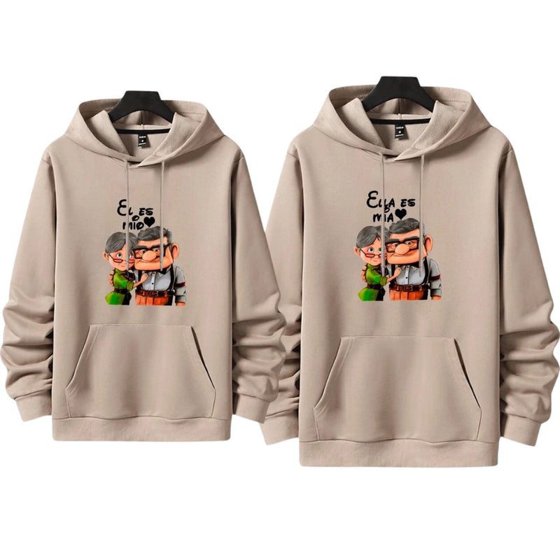 Buzos de Pareja Carl y Ellie en Polialgodón - Pack de 2
