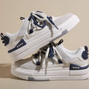 Tenis Casual Antideslizante para Mujer en Cuero de Gamuza