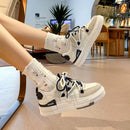 Tenis Casual Antideslizante para Mujer en Cuero de Gamuza