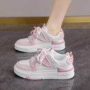 Tenis Casual Antideslizante para Mujer en Cuero de Gamuza