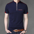 Camisa Polo con Cierre y Manga Corta: Elegancia en Algodón Peruano