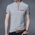 Camisa Polo con Cierre y Manga Corta: Elegancia en Algodón Peruano