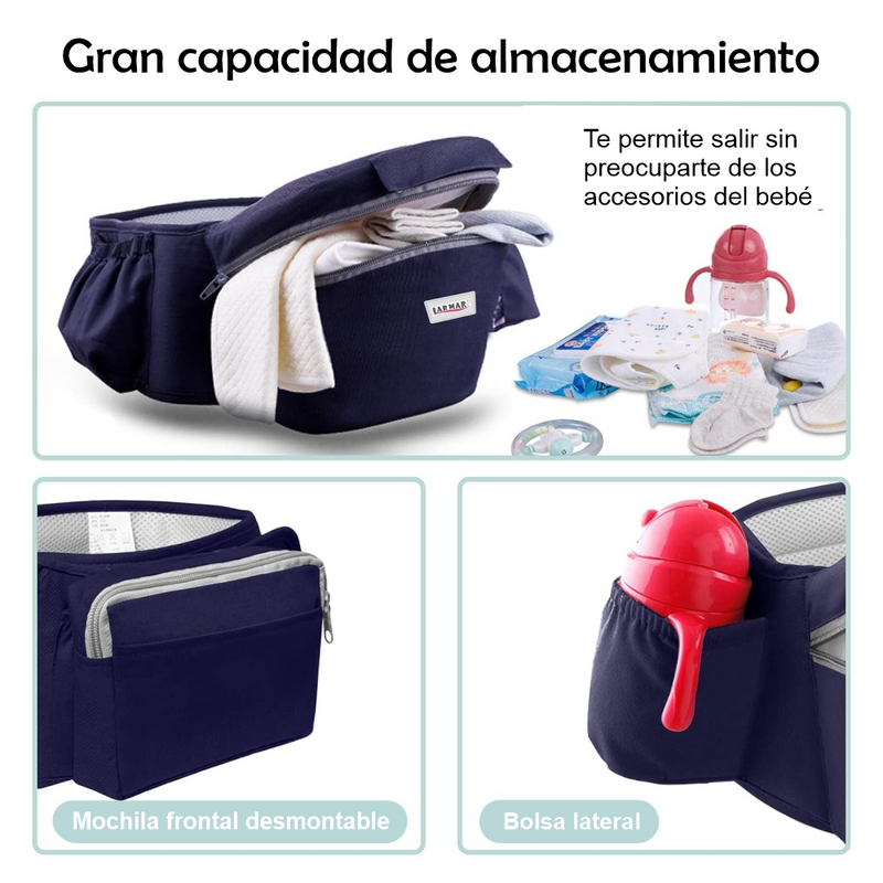 Canguro Portabebés Ergonómico 3 en 1 - Seguridad y Comodidad en Cada Paso