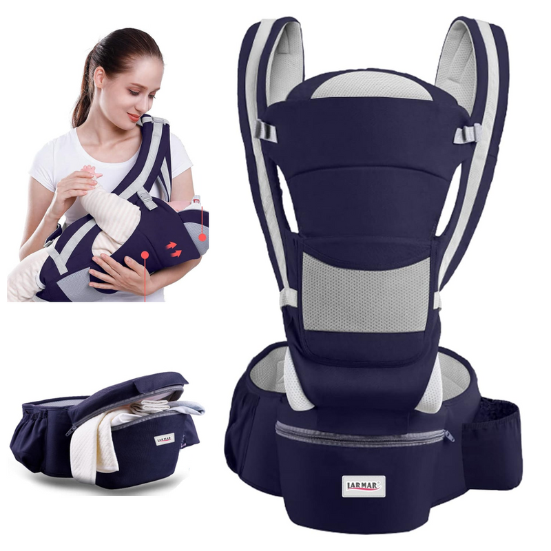 Canguro Portabebés Ergonómico 3 en 1 - Seguridad y Comodidad en Cada Paso