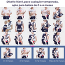 Canguro Portabebés Ergonómico 3 en 1 - Seguridad y Comodidad en Cada Paso