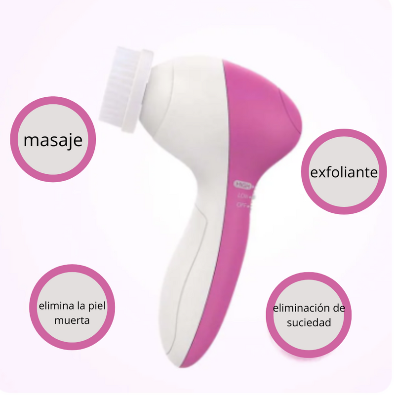 Cepillo Masajeador Facial Multifuncional: 5 en 1