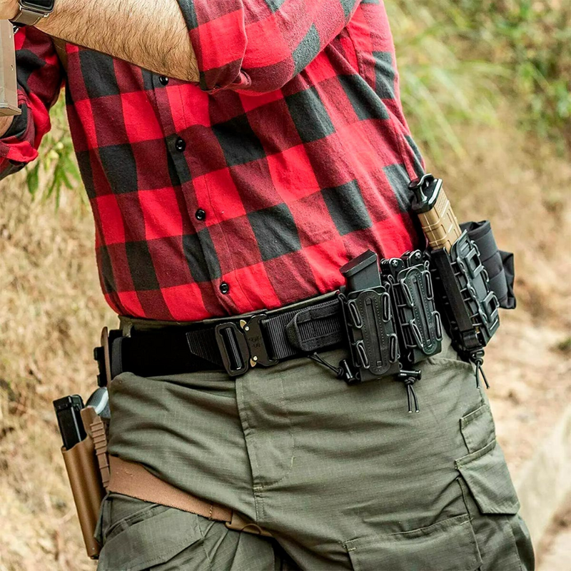 Correa-Cinturón Táctico Ajustable de Nailon: Estilo Táctico para Aventura y Casual