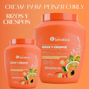 Crema para Peinar Rizos con Extractos Naturales de Chontaduro - 1L