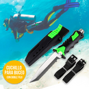 Cuchillo Táctico Acuático con Estuche Y Correas: Compañero Indispensable del Buceador