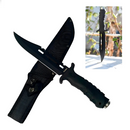 Cuchillo Táctico de Supervivencia Camping y Pesca Rambo + Estuche: Tu Aliado en Aventuras Extremas