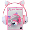 Audífonos Diadema Inalámbrica Iluminada Gato Mz-023: Diversión Inalámbrica