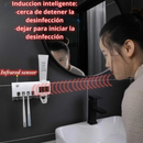 Soporte Esterilizador UV de Cepillos + Dispensador de Crema Dental