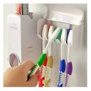 Dispensador de Crema Dental con Porta Cepillos