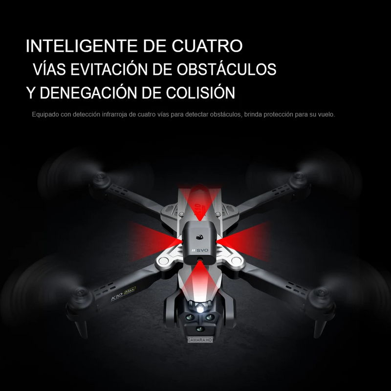 Drone Inteligente K10 Max Wifi 2.4g: 3 Cámara 4K HD y Sensor De Obstáculos