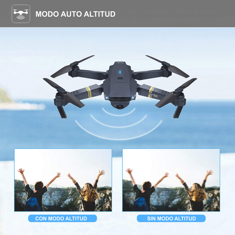 Drone Plegable 998 PRO MAX Wifi 2.4g y Fpv: Doble Cámara y Doble Batería