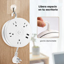 Extensión Eléctrica Multitoma con USB y Protector 900J, Cable 1.83m