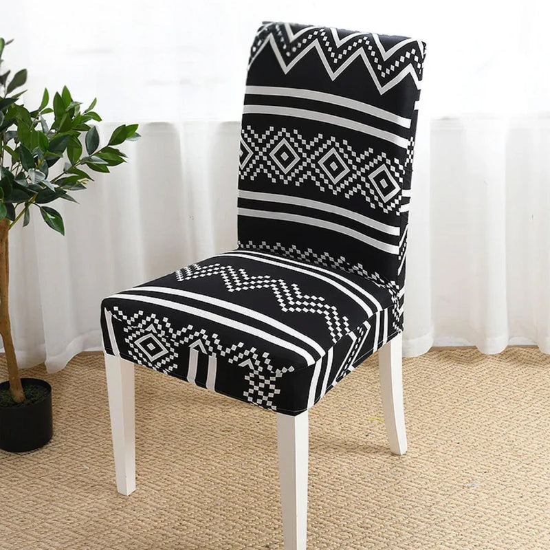 Forro Protector Individual para Silla de Comedor en Tela Elástica y Ajustable