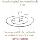 Gancho Tendedero Espiral Giratorio: Solución Compacta para Cobijas y Más