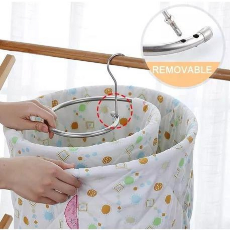Gancho Tendedero Espiral Giratorio: Solución Compacta para Cobijas y Más