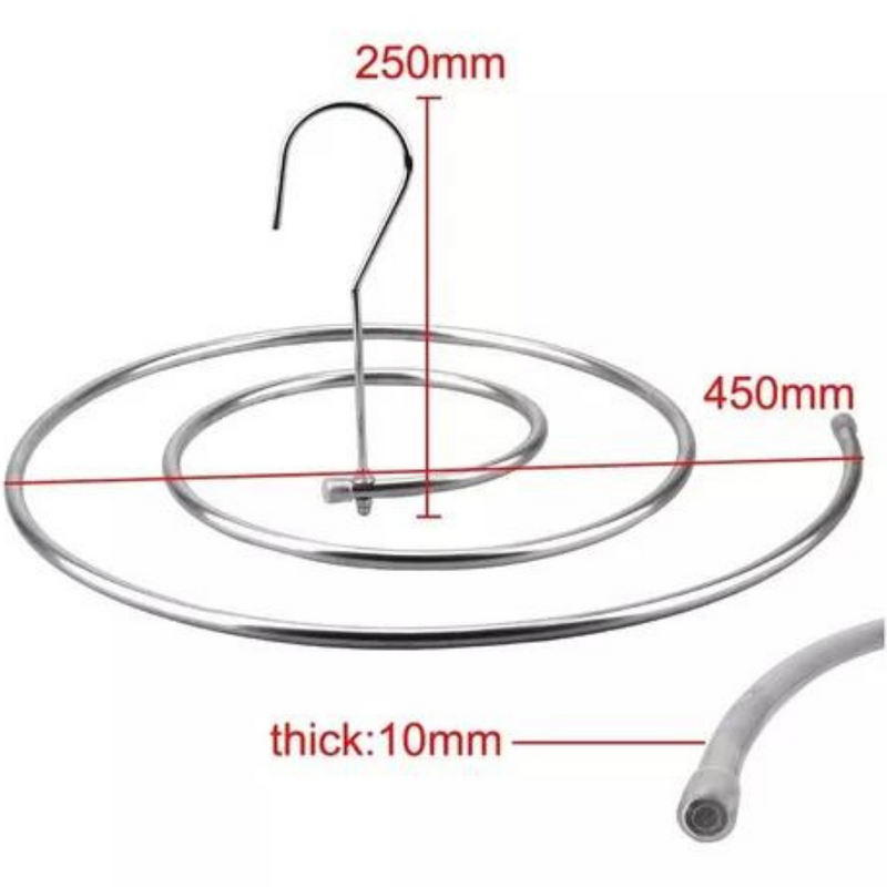 Gancho Tendedero Espiral Giratorio: Solución Compacta para Cobijas y Más