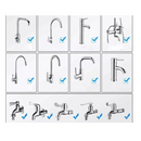 Grifo Ahorrador de Agua 2 en 1 Flexible 360°: Doble Función para Cocina