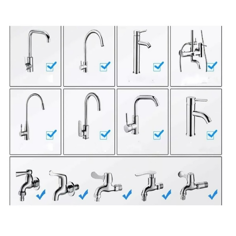 Grifo Ahorrador de Agua 2 en 1 Flexible 360°: Doble Función para Cocina