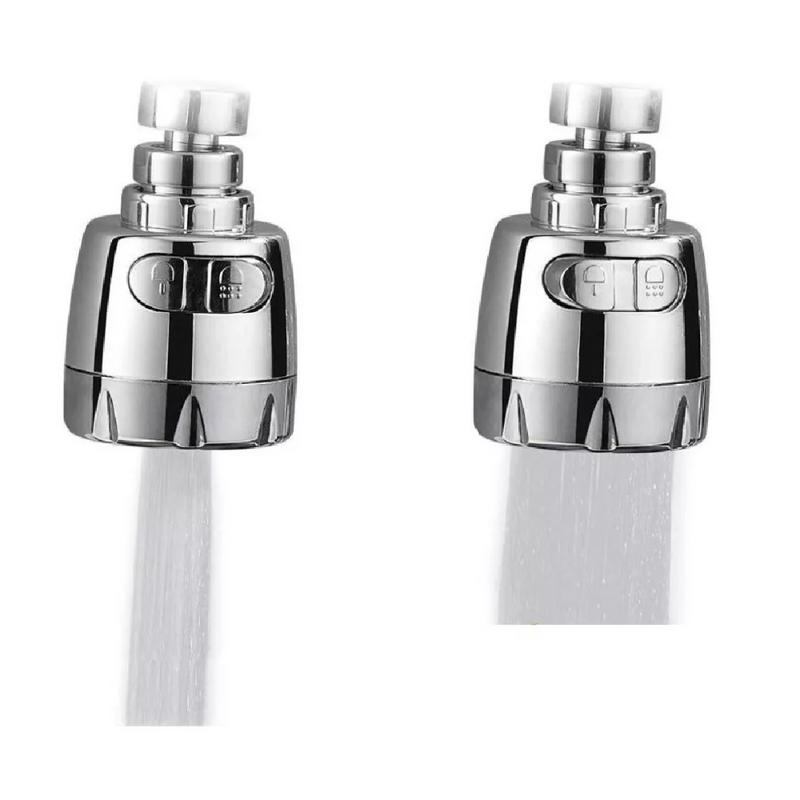 Grifo Ahorrador de Agua 2 en 1 Flexible 360°: Doble Función para Cocina