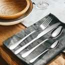 Juego de Cubiertos de 24 Piezas en Acero Inoxidable, Color Plateado, Elegante