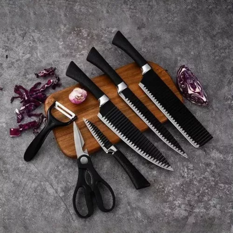 Set Profesional de Cuchillos de Cocina 6 Piezas - Acero Inoxidable de Alta Precisión