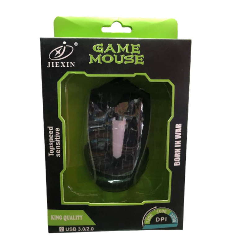 Mouse Gamer Alámbrico JIEXIN RGB: Precisión en Tus Manos