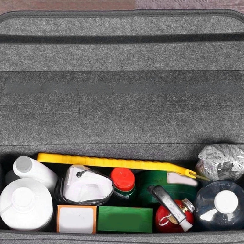 Maletín Kit de Carretera Plegable en Fieltro para Vehículos