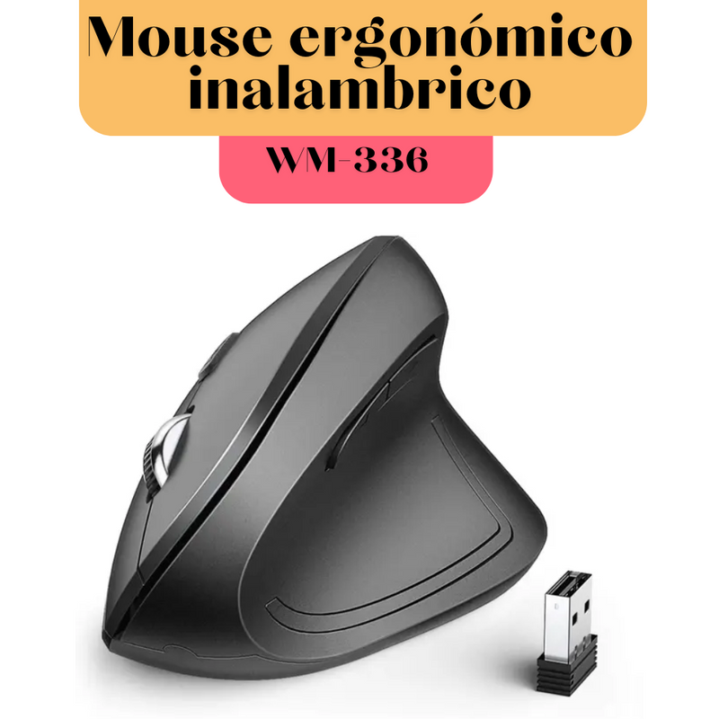 Mouse Vertical Ergonómico Inalámbrico Profesional: Productividad sin Dolor