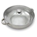 Olla Vaporera de Acero Inoxidable con Tapa de Vidrio 3 L