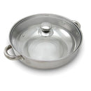 Olla Vaporera de Acero Inoxidable con Tapa de Vidrio 3 L