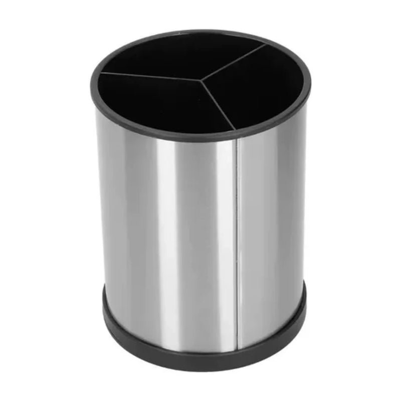 Organizador Metálico Para Cubiertos de Acero Inoxidable con 3 Compartimentos