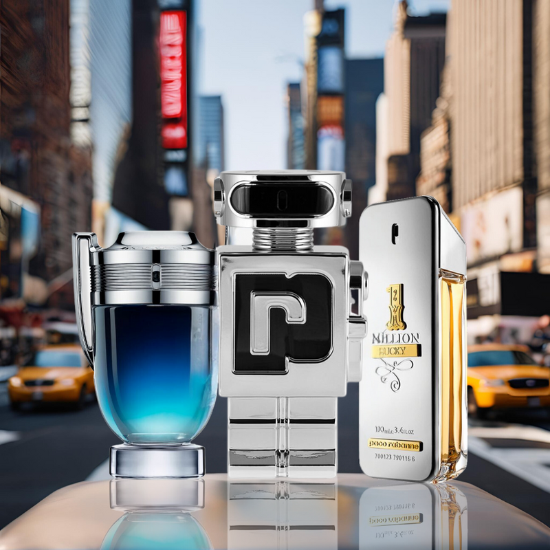 Súper Combo Perfumes Legendarios - Invictus Legend, Phantom y One Million Lucky - 100 ML: Poder Masculino en Esencia