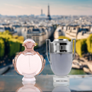 Combo de Perfumes Icónicos - Invictus para Él, Olympéa para Ella: Poder en Pareja