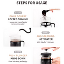 Prensa Francesa Para Café 350ml de Vidrio borosilicato: Elegancia y Sabor en Cada Taza